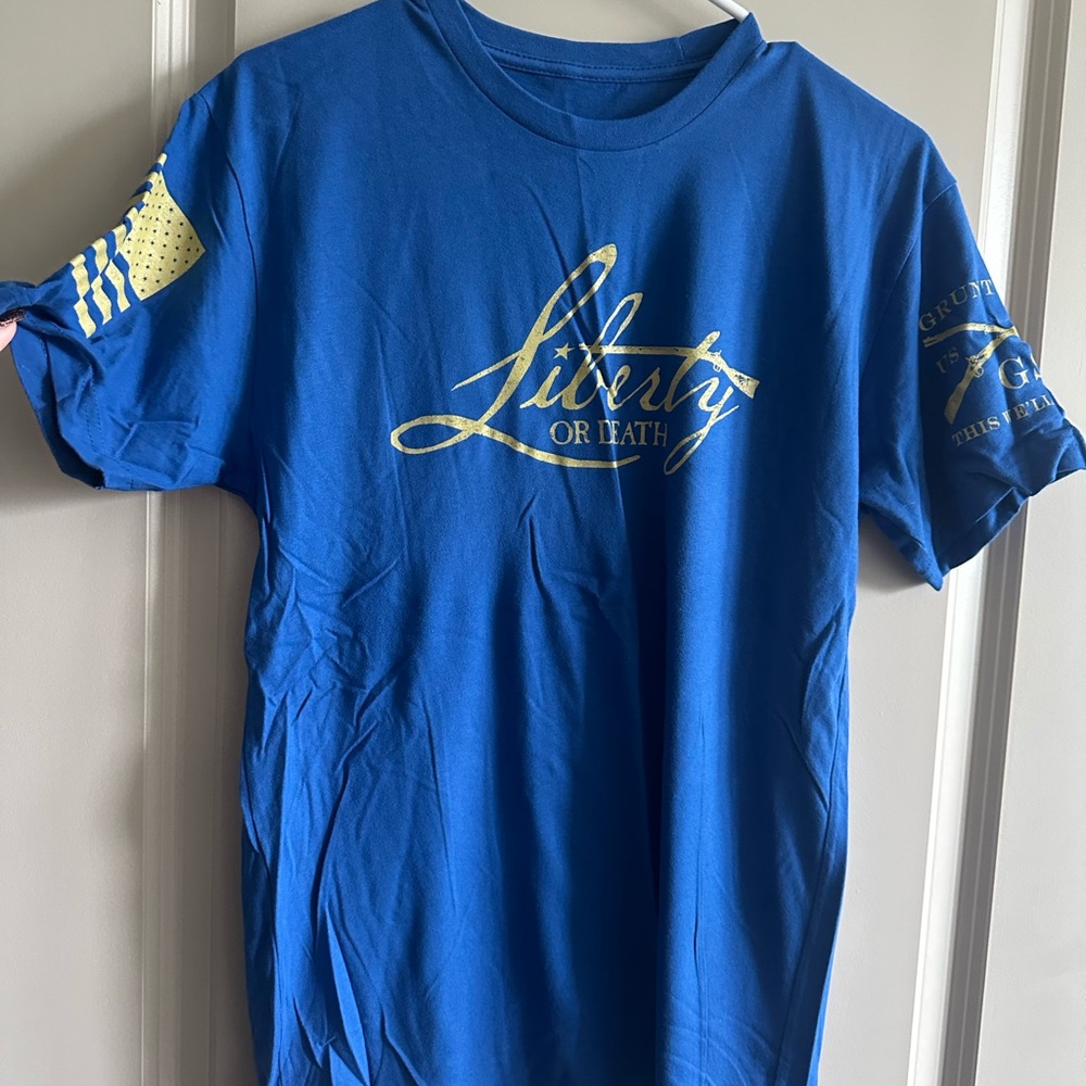Grunt Style Blue Graphic Tee